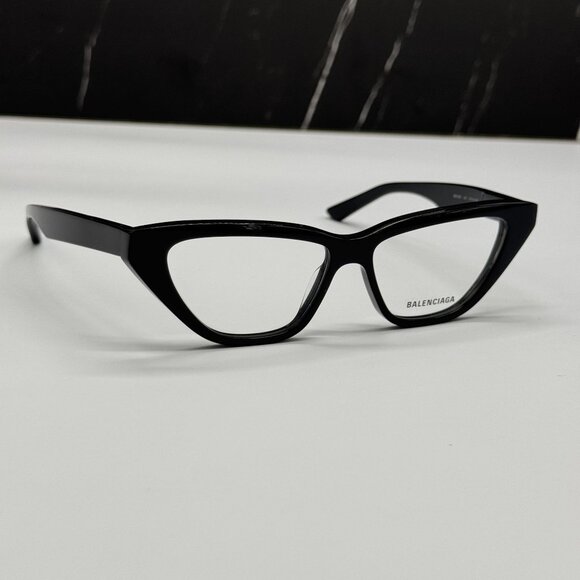 NEW BALENCIAGA BB0128O 001 CAT EYE BLACK WOMEN EYEGLASSES BALENCIAGA - Picture 4 of 10